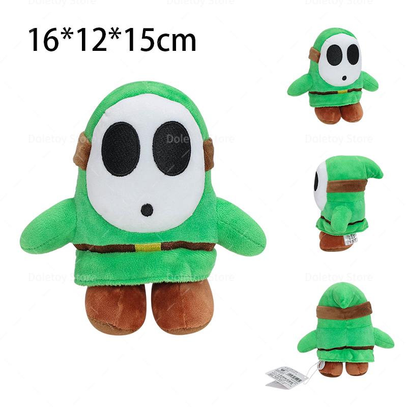 8 Styles Mario Shy Guy Plush Kawaii Black Blue Yellow Shy Guy Angry Mask Man Stuffed Animal Small Shy Gug Keychain Birthday Gift