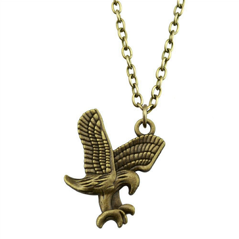 Eagles Gothic Pendant Necklace Gothic Steampunk Halloween Jewelry 45cm or 70cm Long Chain