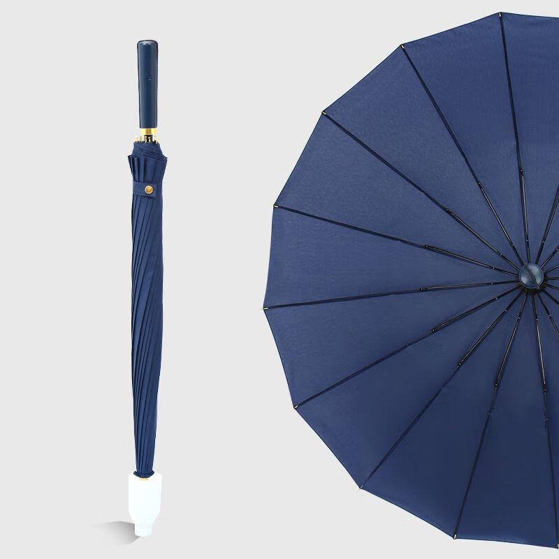 Automatic 16-Rib Straight Handle Umbrella