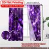 2D FLAT PRINTING 2pcs Curtains (Without Rod) Butterflies in Purple Glow Valentine is day Festival Chic Print Curtains Machine