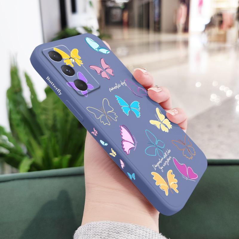 

Neon Butterfly Phone Case For Samsung Galaxy A17 A07 A56 A36 A26 A16 A06 A55 A35 A25 A15 A05 A54 A34 A24 A14 A04 Silicone Cover Samsung A07