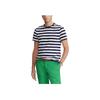 Polo Ss23 Striped Color Block Crew Neck Short Sleeve T-Shirt Men Tops Navy-Blue 710843088-005