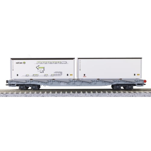 KATO N Gauge Rhaetian Railway Flat Car R-w Container Cargo Set of 4 10-1892 Model Railroad Freight Car