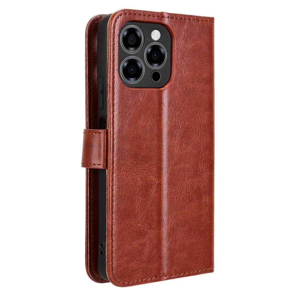 For Doogee Note 58 Pro/Note 58 Case Crazy Horse Texture PU Leather Phone Wallet Cover