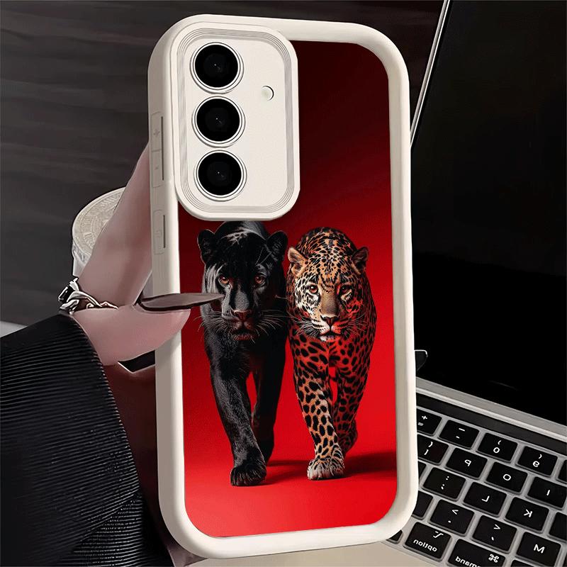 Phone Case for Samsung Galaxy A17 A16 A15 A14 A13 Black Panther Cool Animal A56 A36 A26 A55 A35 A25 A54 A34 A24 A53 A33 A23 A07