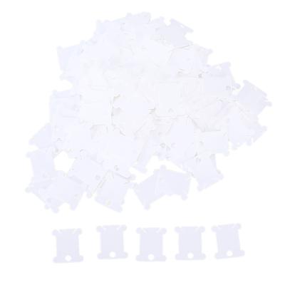300 ks Plastové cívky na nitě, třídicí úložná funkce, antikorozní, krásné, praktické, DIY úložný box na šicí nitě pro šití