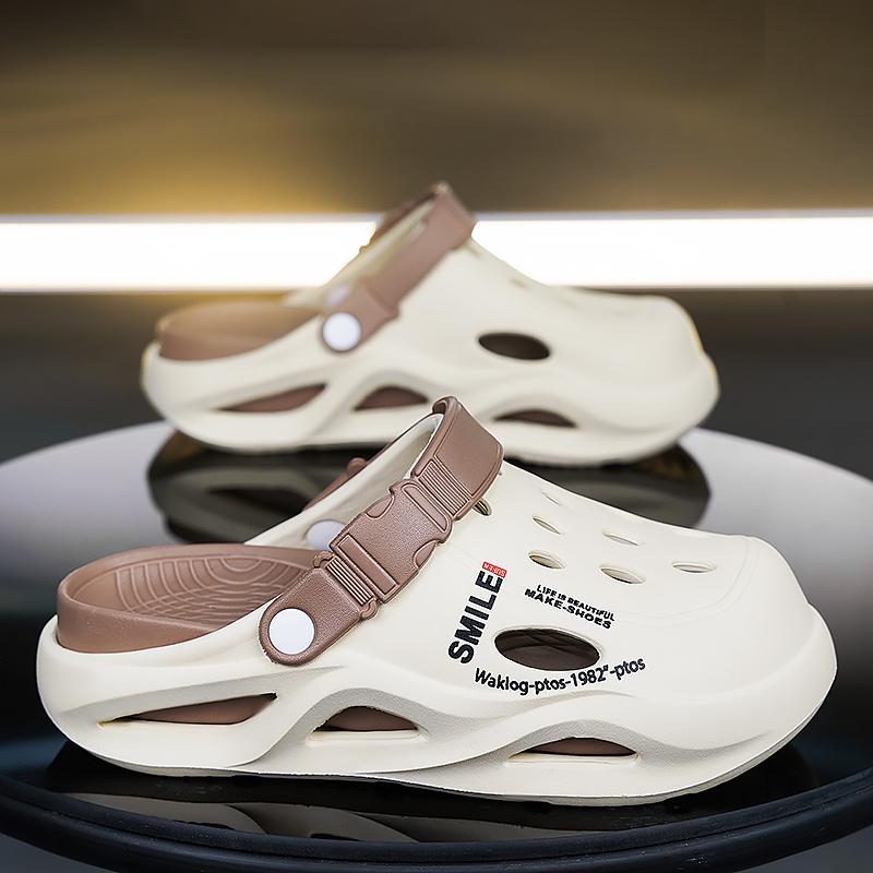 Fashion Men's Outdoor Slippers Sandals Beach Comfortable Slides Soft Clogs Men Casual Garden Shoes NEW Men Women Beach Sandals Slippers