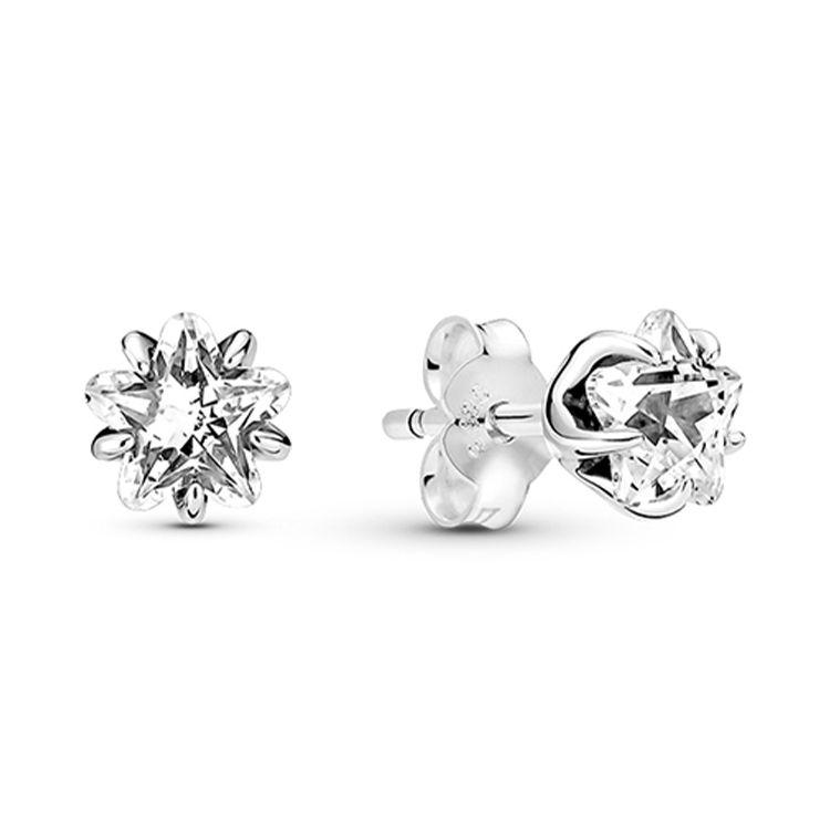 Pandora Shining Star Silver 925 Earrings Women earrings 290023C01 Box