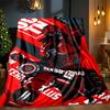 Red Black Apex Blanket Lightweight Ideal Bedding Blanket Perfect for Travel, Camping, Living Rooms, Offices, Sofas, Fan Christmas Gift