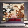 Farm Animals Portrait Artwork Pattern Wall Hanging Tapestry Decorative Tapestry Home Decor for Bedroom and Living Room