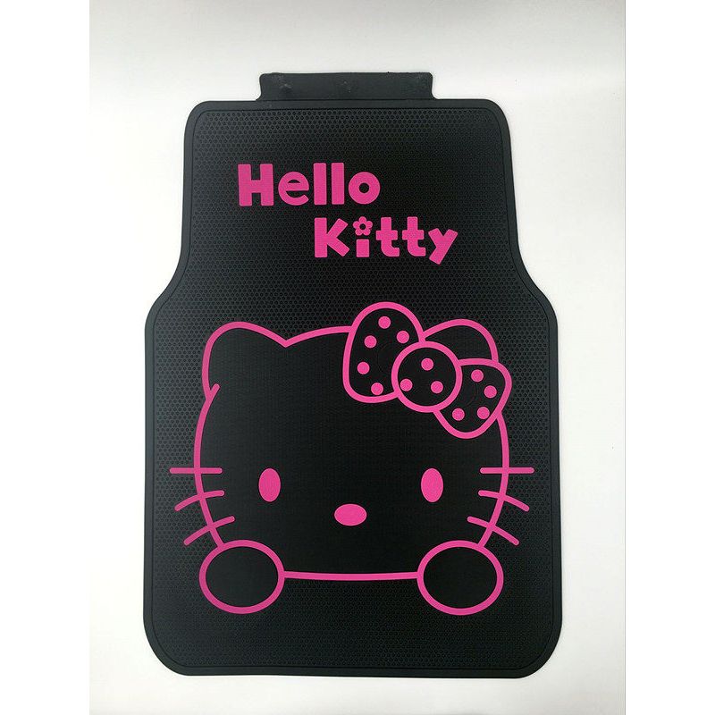 

Kitty Car Foot Mat Latex Cartoon Cute Universal Foot Mat Waterproof Environmental-Friendly Easy to Clean Car Mats Main Driving Single Piece Not Dirty Kt Cat