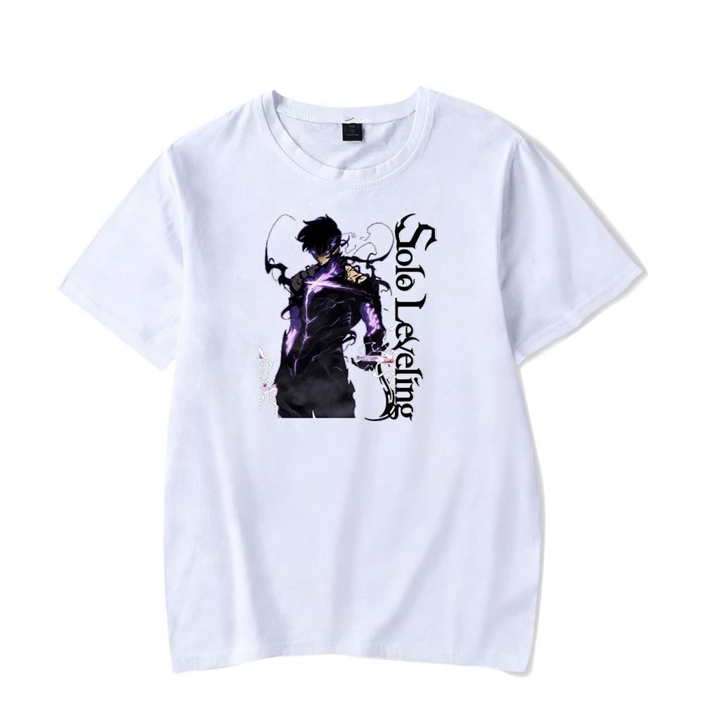 Solo Leveling 2D Summer Harajuku Mens T-shirts Short Sleeves Mens Street Wear Clothing