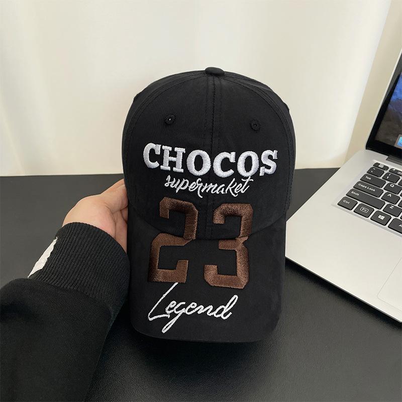 

Street embroidery letter baseball cap women s summer deep top wide brim cap men s casual versatile sun hat