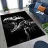 Ancient Creatures Dinosaur Ammonite Fossil Art Rug for Bedroom Living Room Sofa Home Doormat Decor,Large Kids Non-slip Floor Mat