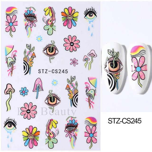 Nail Sticker Wine Red Bow Tie Line Feather Nail Enhancement Back Glue Nail Jewelry Nail