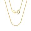 SC18-14K Lățime 1,0 mm Placat cu Aur de 14k Argint Sterling 925 Lanț Cuban Link Curb