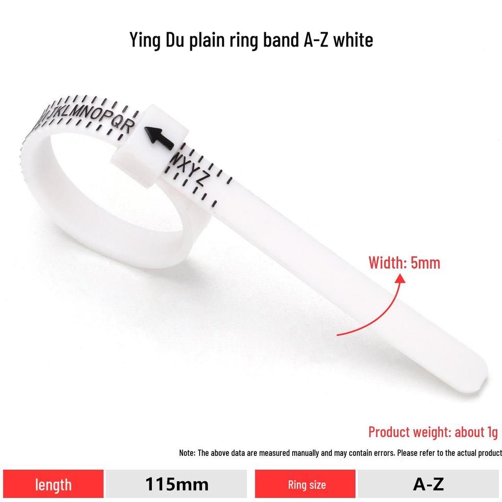 Adjustable Ring Sizer Belt for Finger Measurement