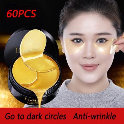 60pcs Collagen Eye Mask Gel Eye Patches Dark Circles Remover Anti-aging Anti-wrinkle Eye Mask
