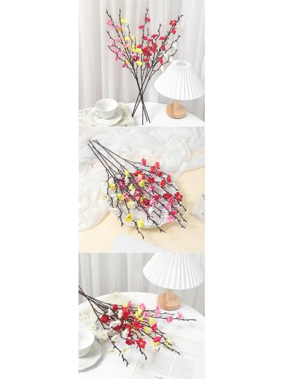 Pflaumenblütenzweig-Dekoration - Künstliche Blumendeko für Wohnzimmer & Esstisch