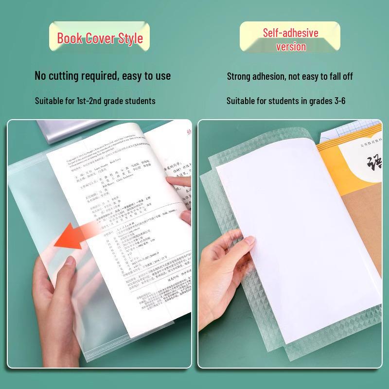 A4 Large Transparent Waterproof Book Cover Film for Primary School Students
