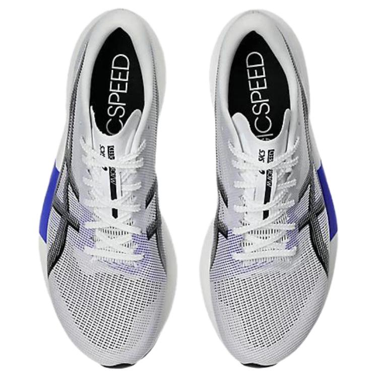 Asics נעלי ריצה קפיציות קלות ונוחות Magic Speed 5, סניקרס יוניסקס, לבן שחור 1013A183-100