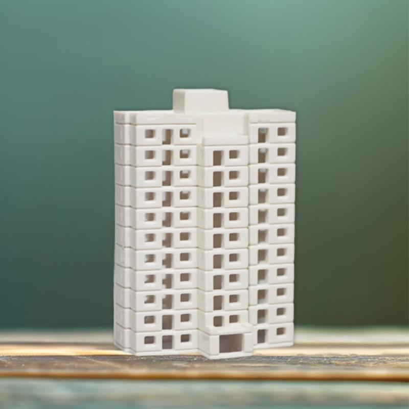 N Scale 1:500 Mansion House Assembled Model Miniature Architectural Building Model Outland Realism Scene DIY Painting