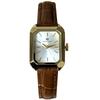 PABLO RAEZ Bestseller Gold Square Women's Watch with Black Leather Strap - Fashionable, Simple, Waterproof, INS Style