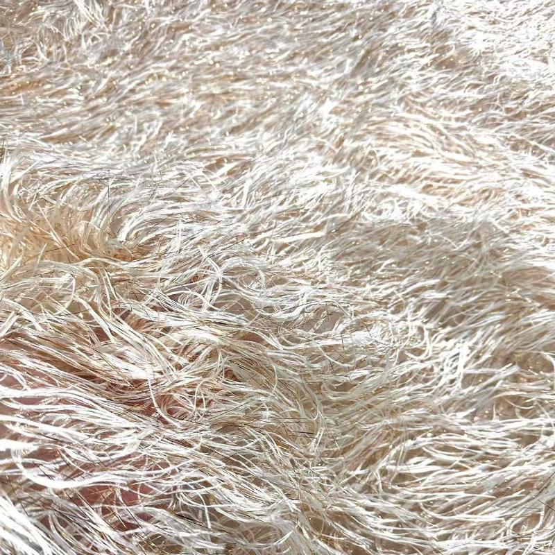 Silver Gold Thread Tassels Translucent Fabric for DIY Shirt Women's Dress Summer Formal Dress Decoration Fabric