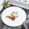 Bobo Siebenschläfer Round Area Rug,Carpet Rug for Living Room Bedroom Sofa Playroom Decor,Non-slip Floor Mat