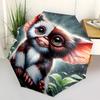 1 PC Automatic Folding Umbrella - Gizmo Gremlins Pattern Portable Foldable Design With 8 Ribs Christmas Birthday Gifts