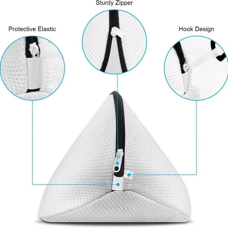 Shoe Washing Bag, Storage Bag Mesh Shoe Laundry Bags with Zip Closure for Sneakers, Running Shoes, Socks, Bras Organizer