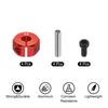 uxcell Wheel Hex Hub Drive Adapter, Red, with Screws and Pins, Aluminum Alloy, 12mm x 7mm Thick, for RC Car Upgrade Replacement Parts, 4 Pieces