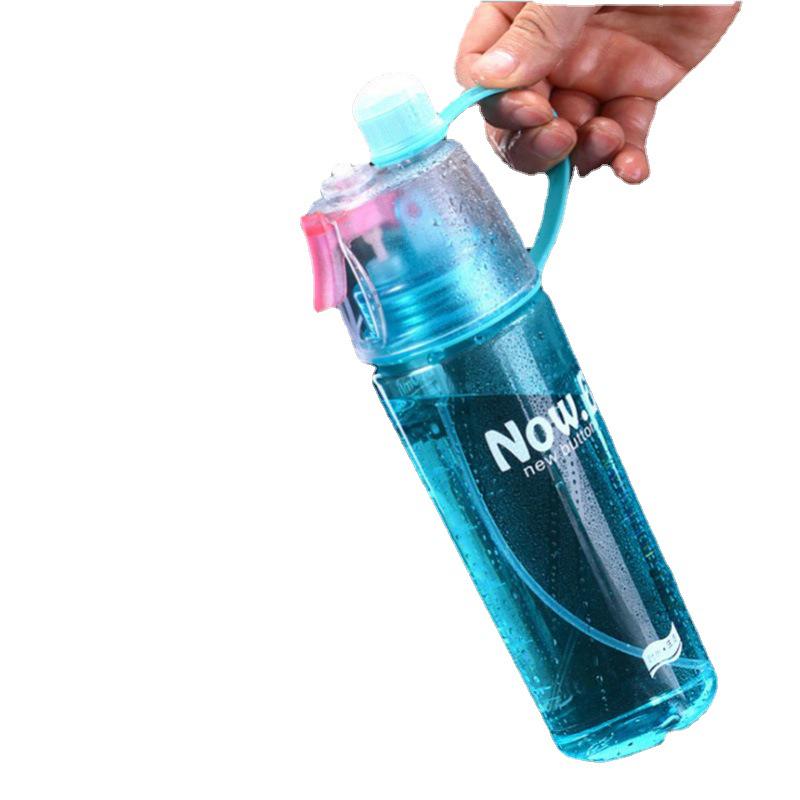 Creative Sports Water Spray Bottle - Plastic Outdoor Cooling Hydration Gift