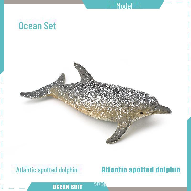 Marine Animal Model Set: Shark, Turtle, Dolphin, Whale, Penguin, Crab, and Seabed Creatures