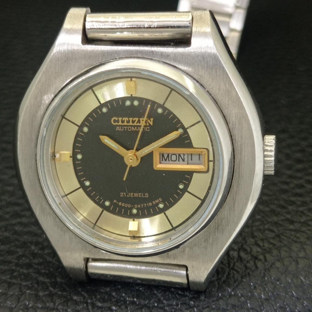 VINTAGE CITIZEN AUTOMATIC JAPAN WOMENS ORIGINAL DIAL WATCH A704220-1