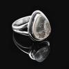 Natural Pear Shape Lepidocrocite Gemstone 925 Sterling Silver Split Shank Ring For Women & Girls