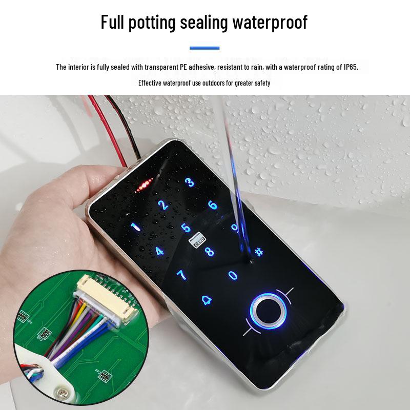 All-in-One Waterproof Fingerprint Access Control System with Password and Card Swipe