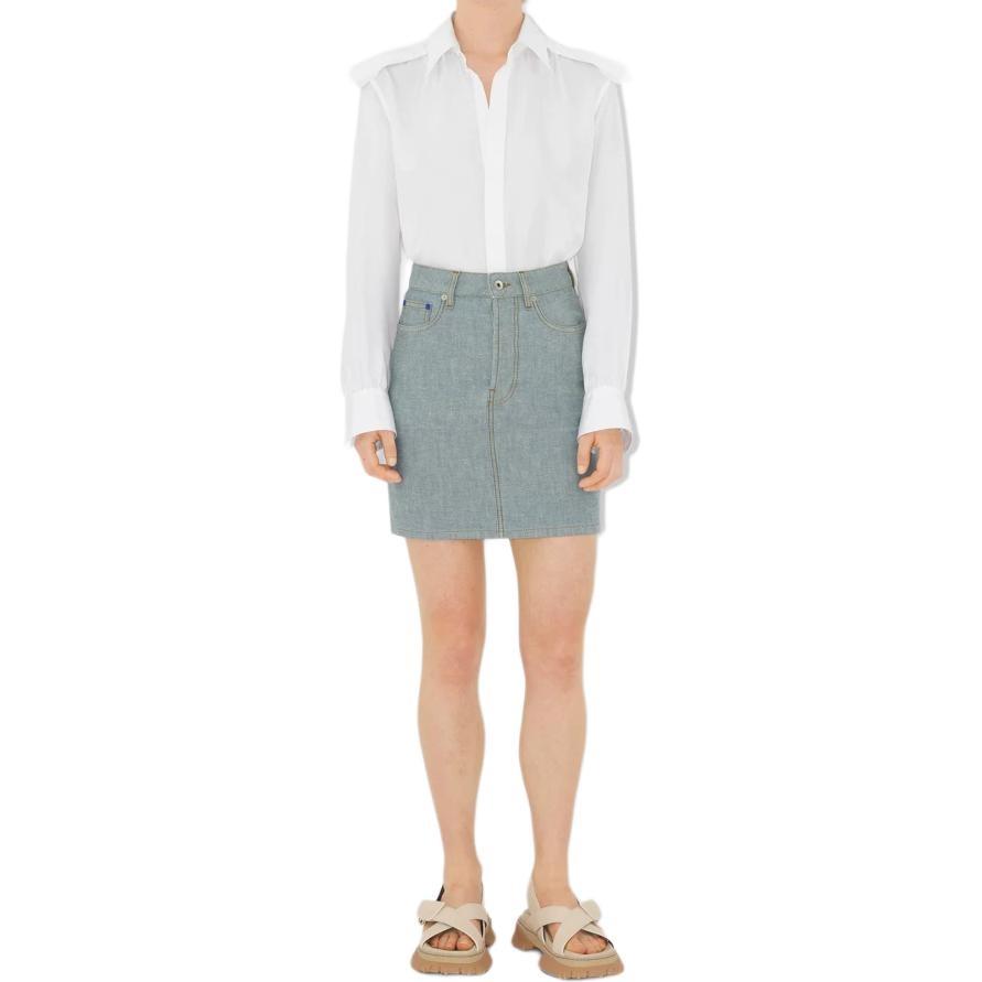 Burberry Denim Short Skirts Women's 80905931
