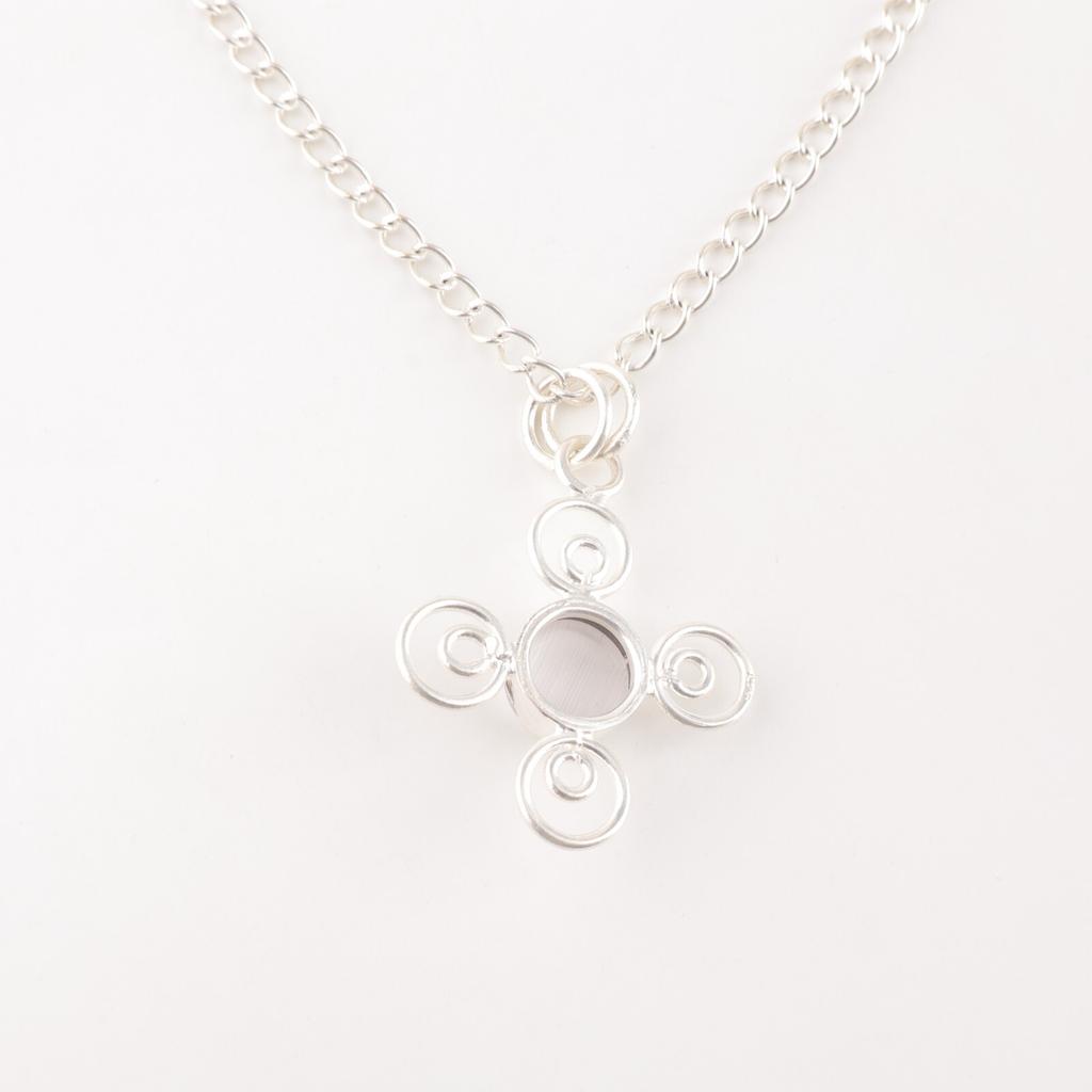 Selenit Edelstein 925 Gestempeltes Silber Schmuck Handgefertigte Kette Anhänger Für Frauen PP-41-46