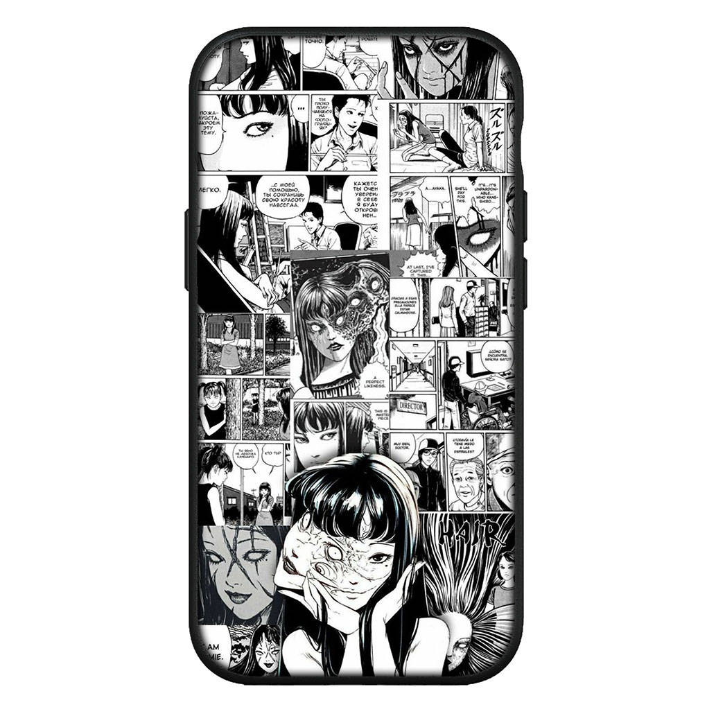 

для iPhone 16 15 XR Samsung Galaxy S24 S23 Plus Xiaomi Redmi Note 13 12 11 Pro Max 14 OPPO Huawei Чехол Tomie Junji Ito Collection Чехол для телефона с рисунком for Redmi 13 экрю