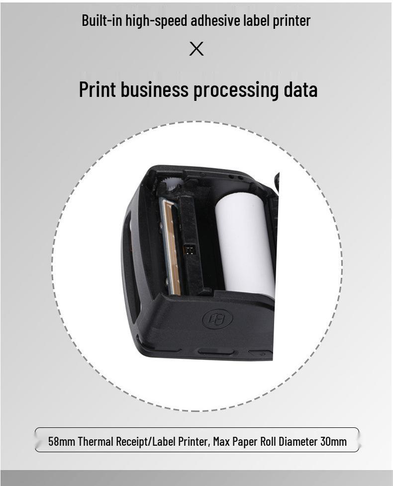 Smart Android PDA: 2D Barcode Scanner & Printer with Secondary Development Package
