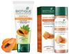 Biotique Honey Water Pore Tightening Brightening Toner With Himalayan Waters, 120ml & Biotique Papaya Deep Cleanse Face Wash For Visibly Glowing