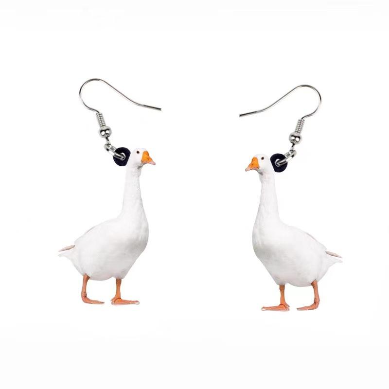 Creative Simulation  Earrings Personality Funny Acrylic Earrings