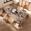 Luxurious Floral Printed Rectangular Tablecloth Home Decor Dining Room Decoration Linen Fabric Kitchen Cover