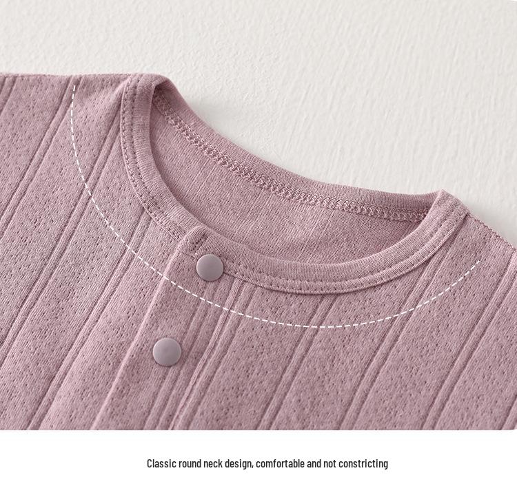 Baby Pure Cotton Class A Warm Underwear Set - Boys and Girls Split Pajamas for Autumn, Winter, and Spring