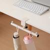 Desk Mount Hook Backpack Hanger Strong Load-bearing Simple Installation Adjustable Clamp-on Under-Desk Hanger Hook