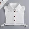 Fashion Fake Collared Shirt Lace False Collar Woman Vintage Detachable White Collar For Sweater Blouse Half Shirt Accessories