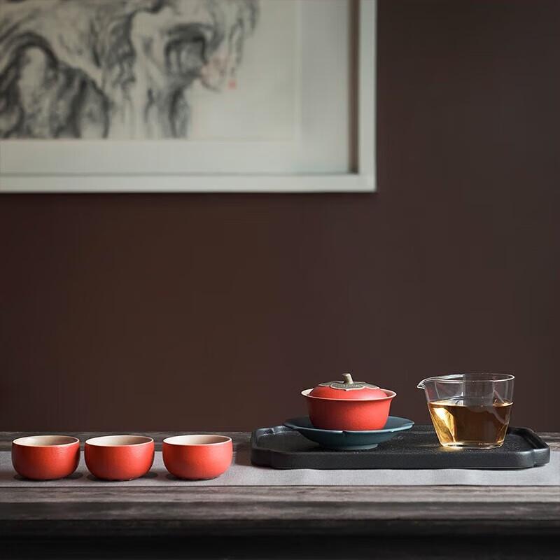 Edenus Ceramic Sancai Gaiwan Tea Set