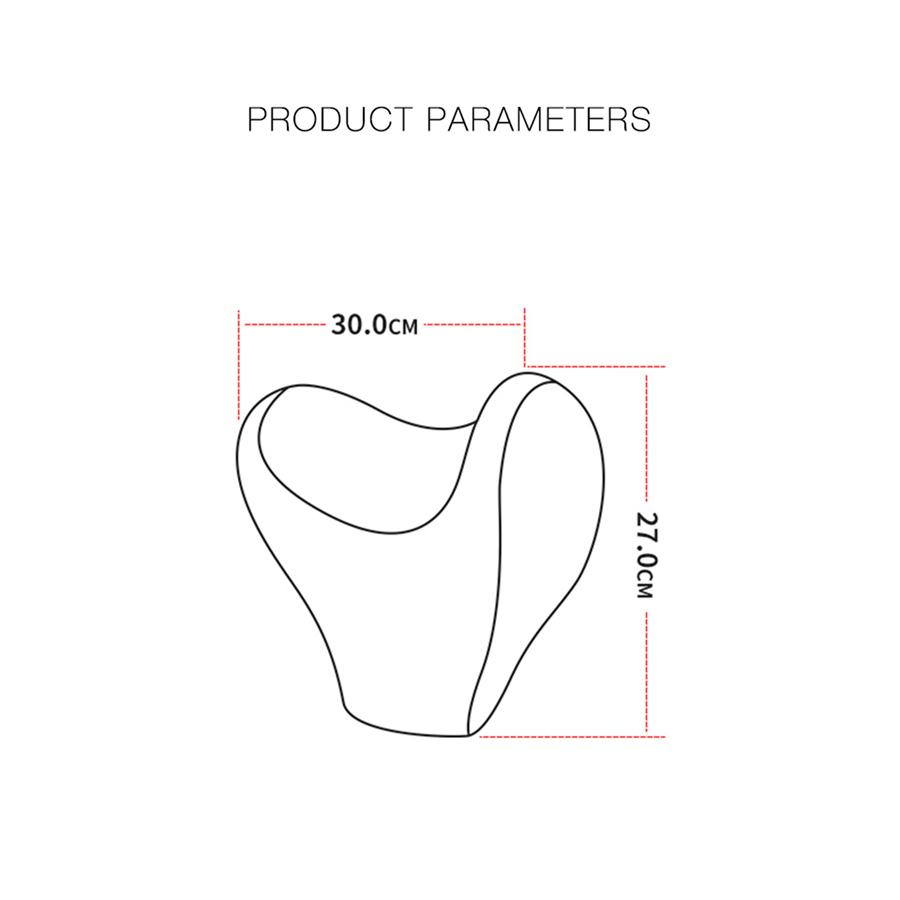 U Shape Memory Cotton Car Neck Pillow Headrest Memory Foam Fabric Car Seat Neck