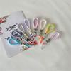 Mesh Fluorescent Keychains Mobile Phone Strap Bag Pendant Double Color Braided Rope Car Key Holder Accessories Gift